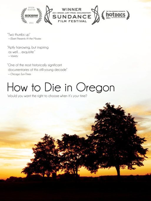 film poster for "How to die in Oregon" a documentary by Peter Richardson
