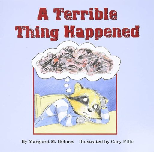 book cover for the children's book "a terrible thing happened"