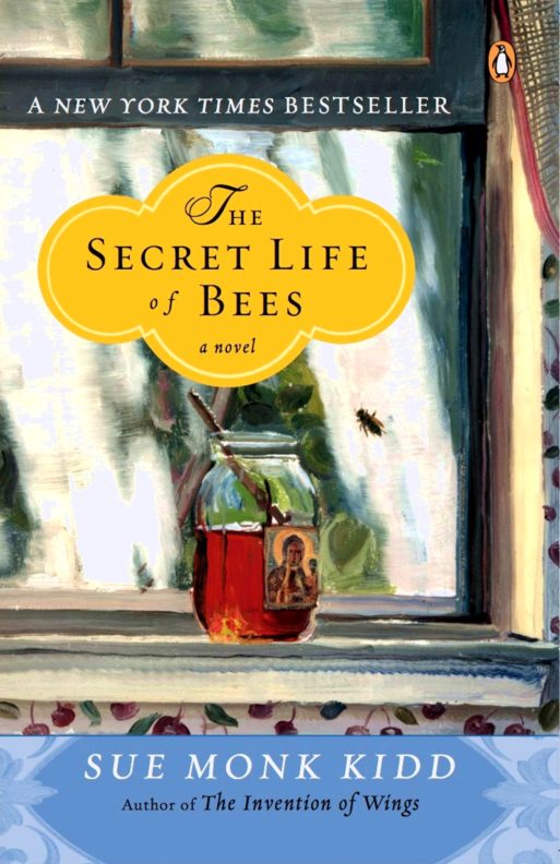 book cover for sue monk Kidd's "the secret life of bees"