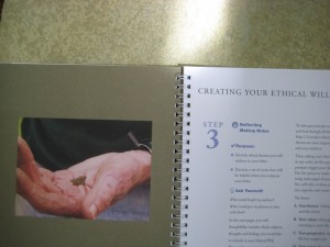 booklet to help write an Ethical will or Heart will