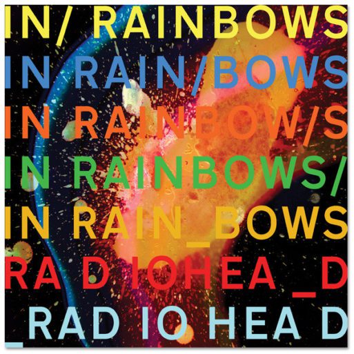 album cover for "in rainbows" by radiohead
