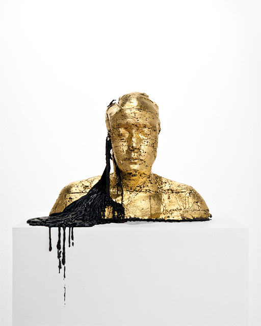 alex forsyth self portrait in gold