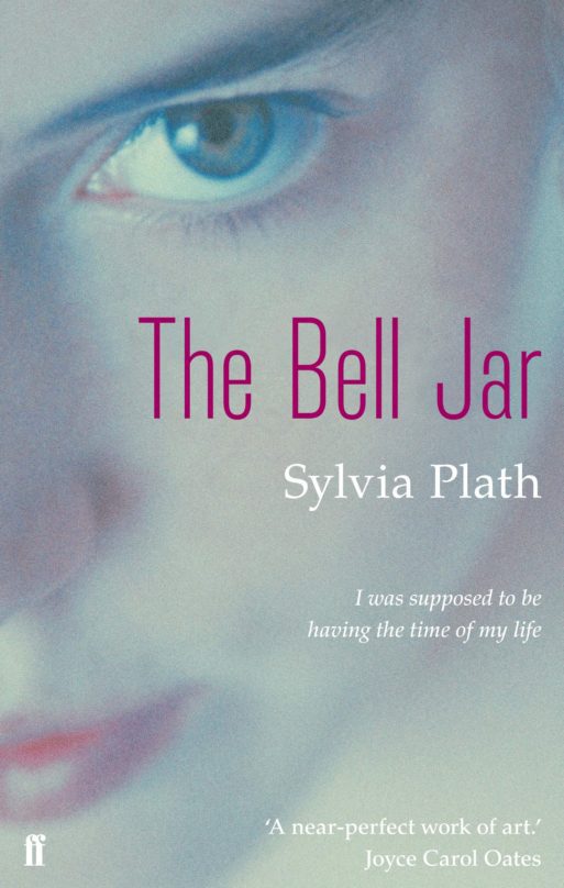 book cover for "the bell jar" by Sylvia Plath 