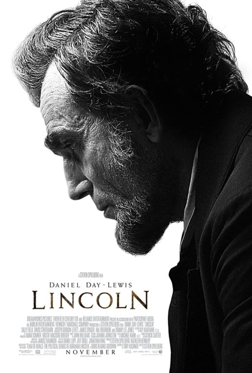 movie poster for Spielberg's "Lincoln"