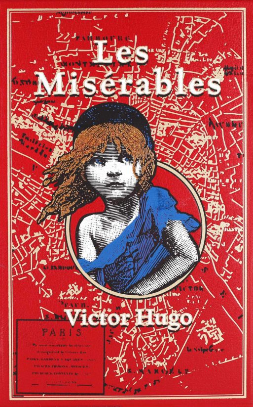 book cover for "Les miserables" by victor Hugo