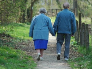 Elderly couple planning for end of life