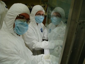 Ryan Lehto working in the lab