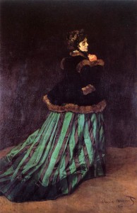 Camille in the green dress monet
