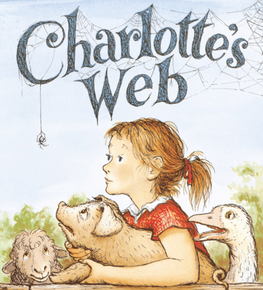 book cover for "charlottes web"