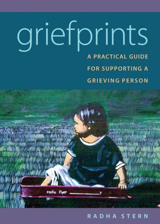 book cover for "grief prints" by Radha stern