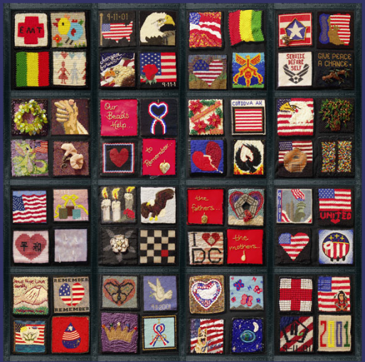 9/11 bead quilt memorialize