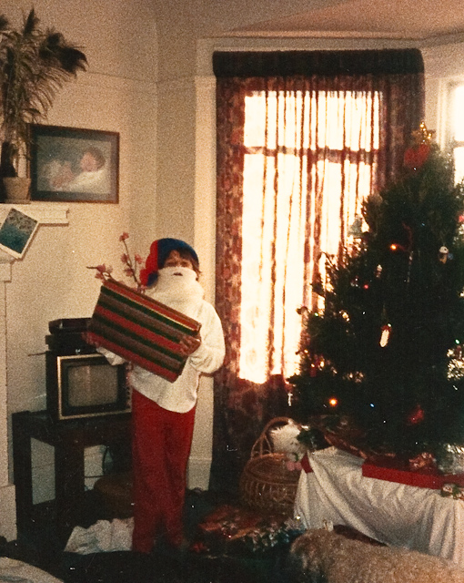 Christopher on Christmas morning long before his senseless loss