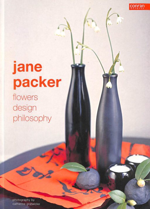 book cover for Jane packer's "flowers design philosophy"