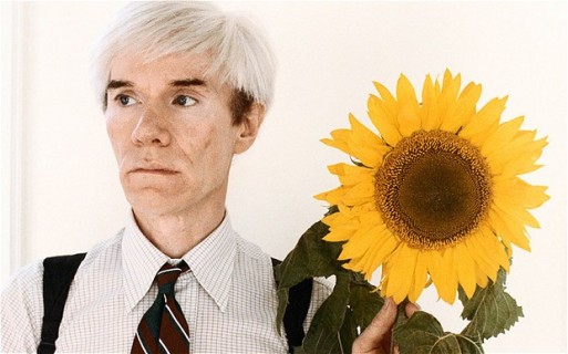 Andy warhol sunflower portrait