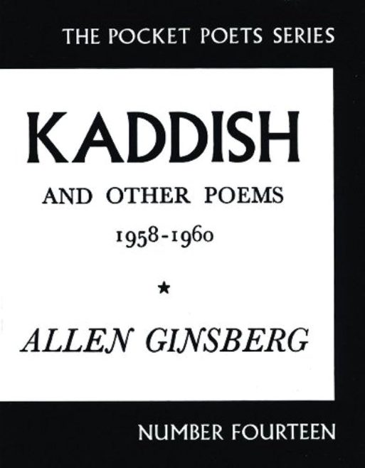 book cover of "kaddish and other poems" 