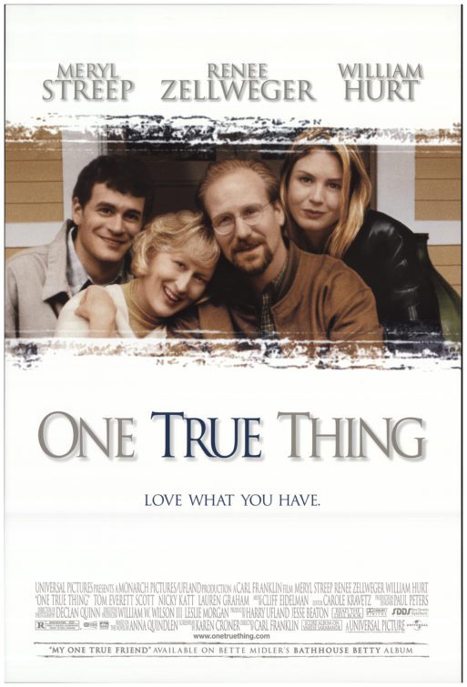 poster for the movie "one true thing" 