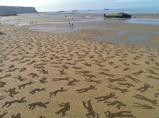 75th anniversary of D-Day art installation