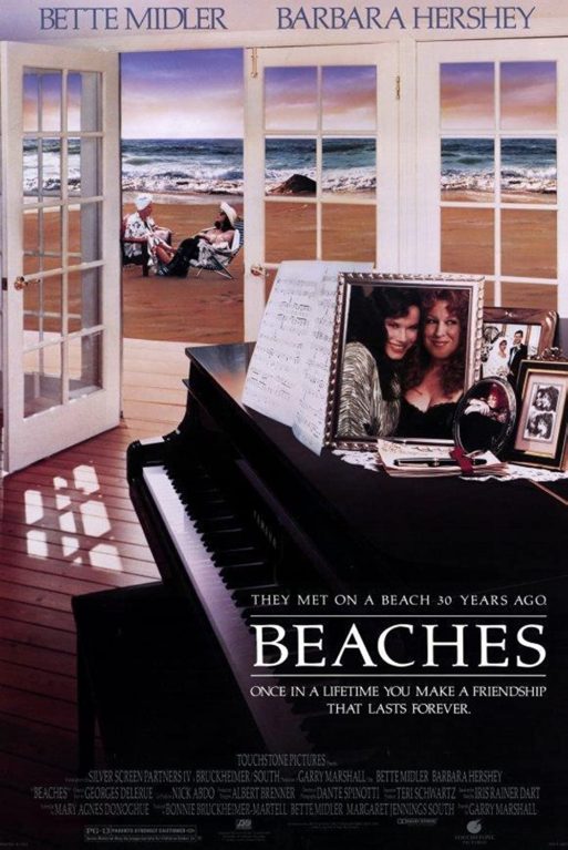 poster for the 1998 film "beaches"