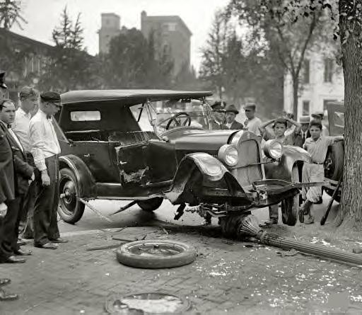 Washington, D.C., 1926. Auto accident
