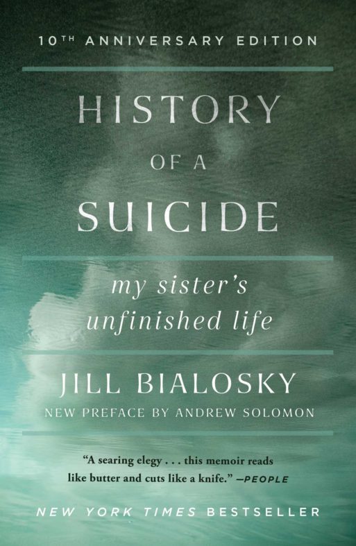 book cover for Jill bialosky's "history of a suicide" 