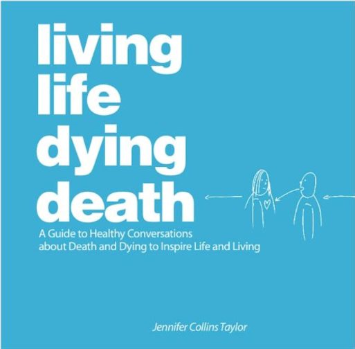 book cover for "living life dying death"