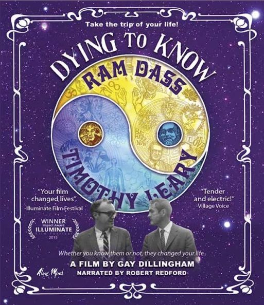 book cover for "dying to know" by Timothy leary and ram dass