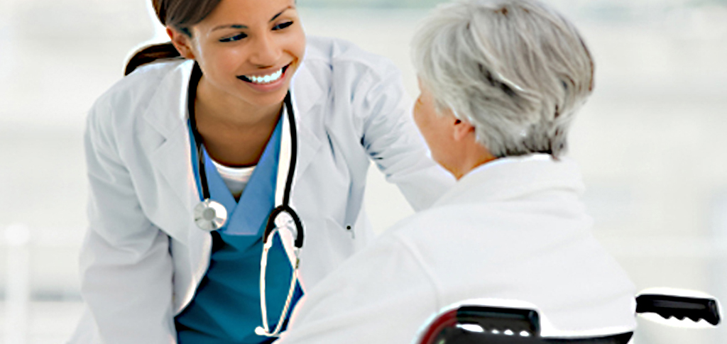 caregiver providing end of life care to terminally ill