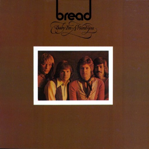 Bread's album cover featuring a photo of the four members of the band sitting together