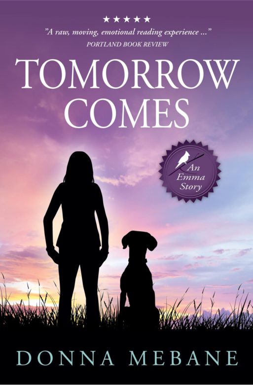 book cover for donna mean's "Tomorrow comes"
