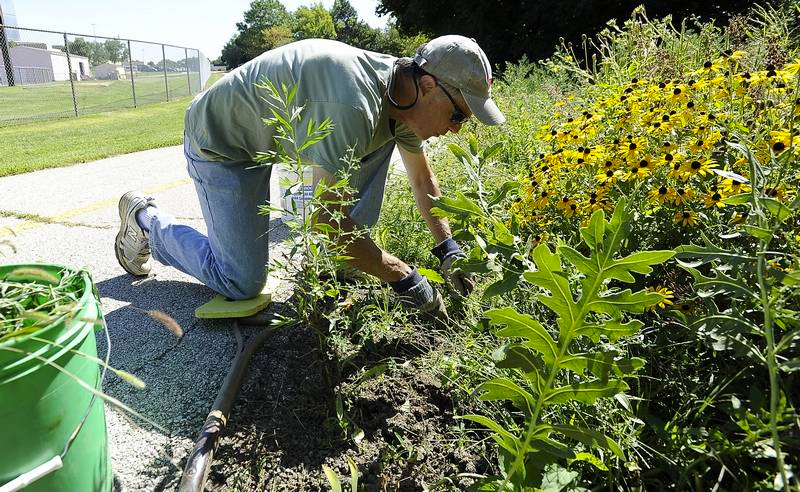 Pete Jackson, a grieving father, tending to Emily's Prairie