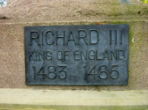 Richard III's memorial marker