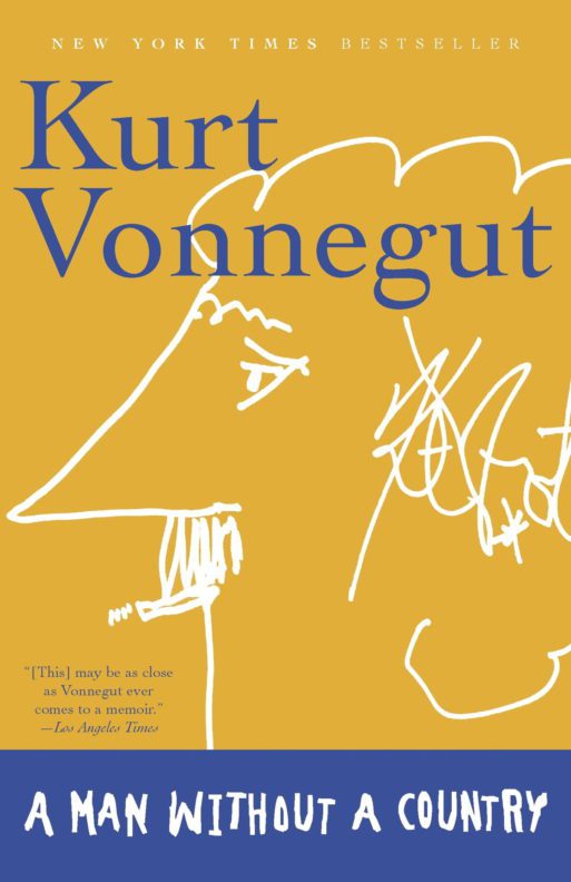 book cover for kurt Vonnegut's a man without a country 