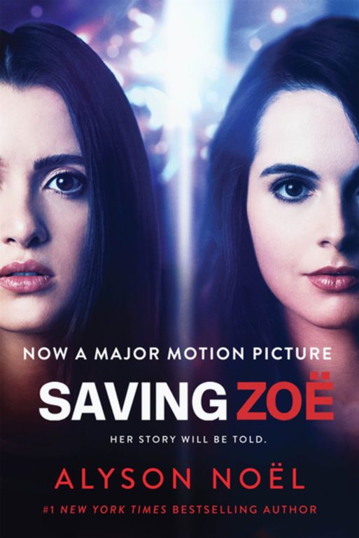 book cover for "saving Zoe" by Alyson noel 