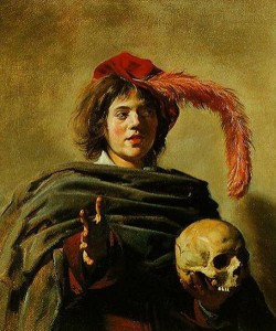 Young Man Holding a Skull by Frans Hals, 1626