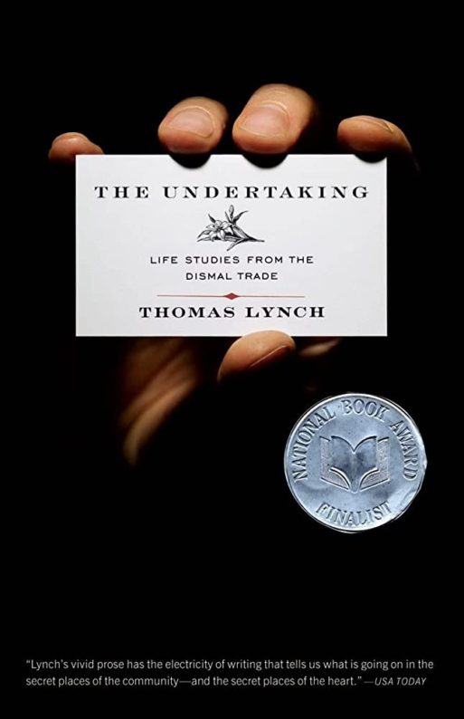 book cover for Thomas Lynch's "The undertaking"