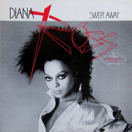 album cover for Diana ross' swept away