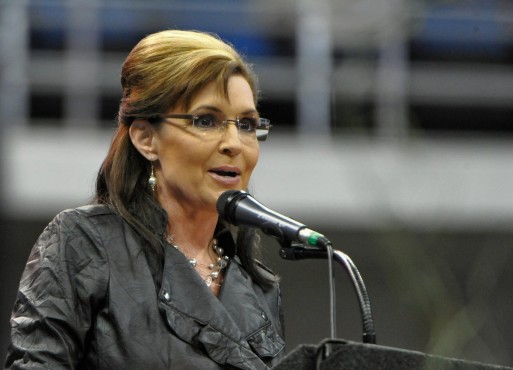 Sarah Palin speaks about the Affordable Care Act at a public event