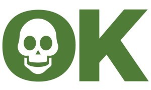 Skull on Death OK Logo