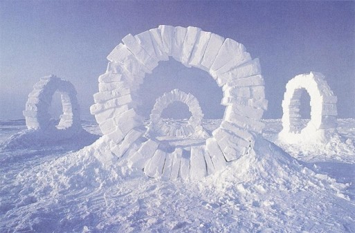 Andy Goldsworthy ice holes of loss from a death