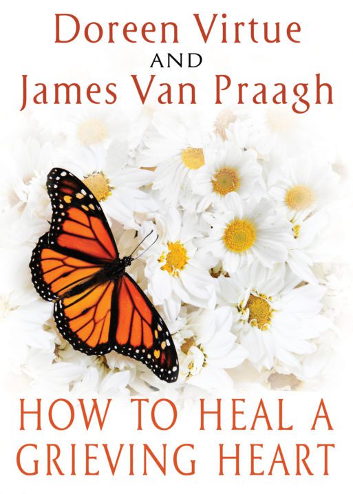 Doreen Virtue nad James Van Praagh's "How to heal a grieving heart" book cover