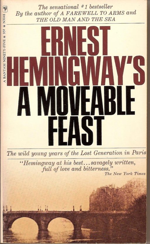 Ernest hemingway "A moveable feast" book cover
