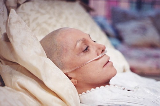 Woman with cancer