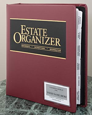 Estate planning binder