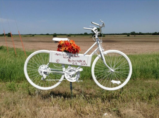 Bike to memorialize a death