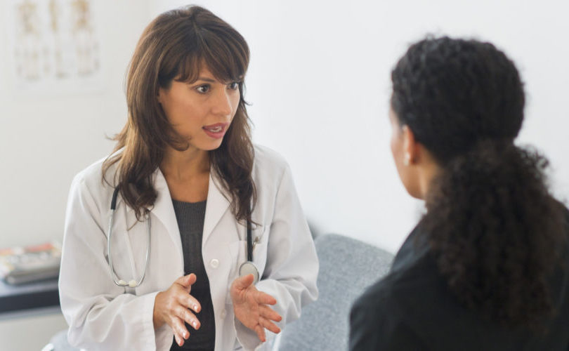 Doctor tells woman cancer diagnosis