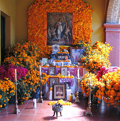 mexican Home memorial altar