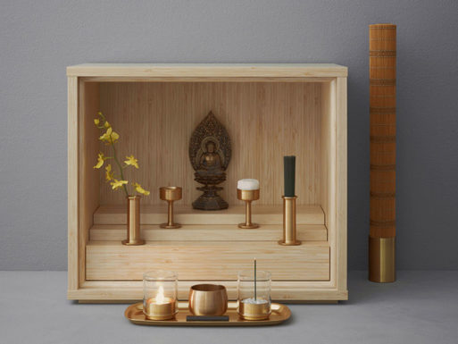 minimal modern altar