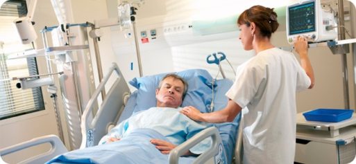 Hospitalized elderly patients who stay in bed have poorer outcomes