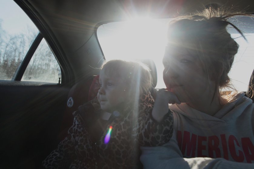 Maggie with daughter Memphis, is rebuilding her life. 