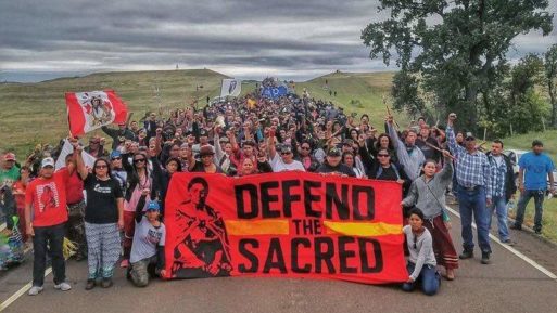 Water Protectors at Standing Rock (Credit: huffingtonpost.com) 